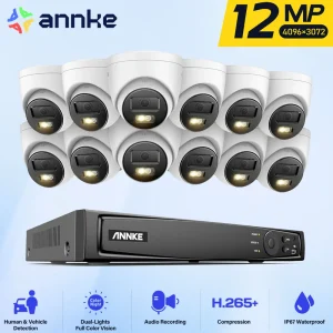12MP PoE Security Camera System