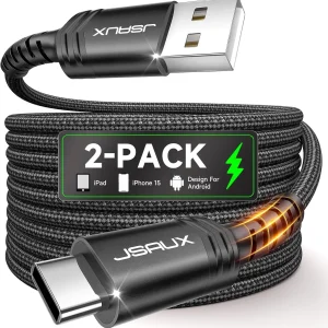 10FT USB C Fast Charging Cable 2-Pack