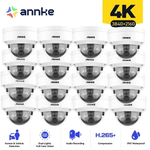 16PCS PoE 4K Security Camera System