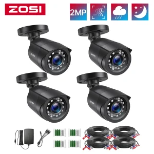 1080P HD Bullet Security Camera 4-Pack