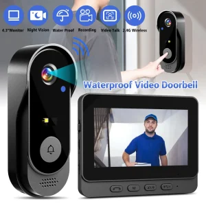 4.3" Wireless Video Doorbell Camera WiFi Security